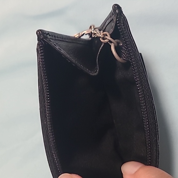 COACH Black Leather Wallet Small - Picture 3 of 4